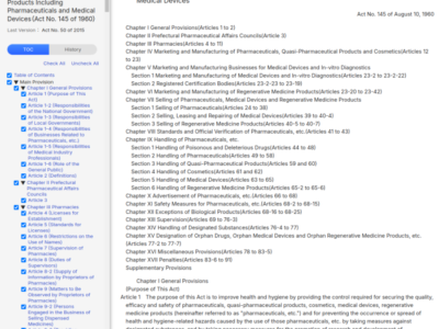 Pharmaceutical Affairs Law