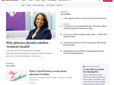 PharmaVoice News